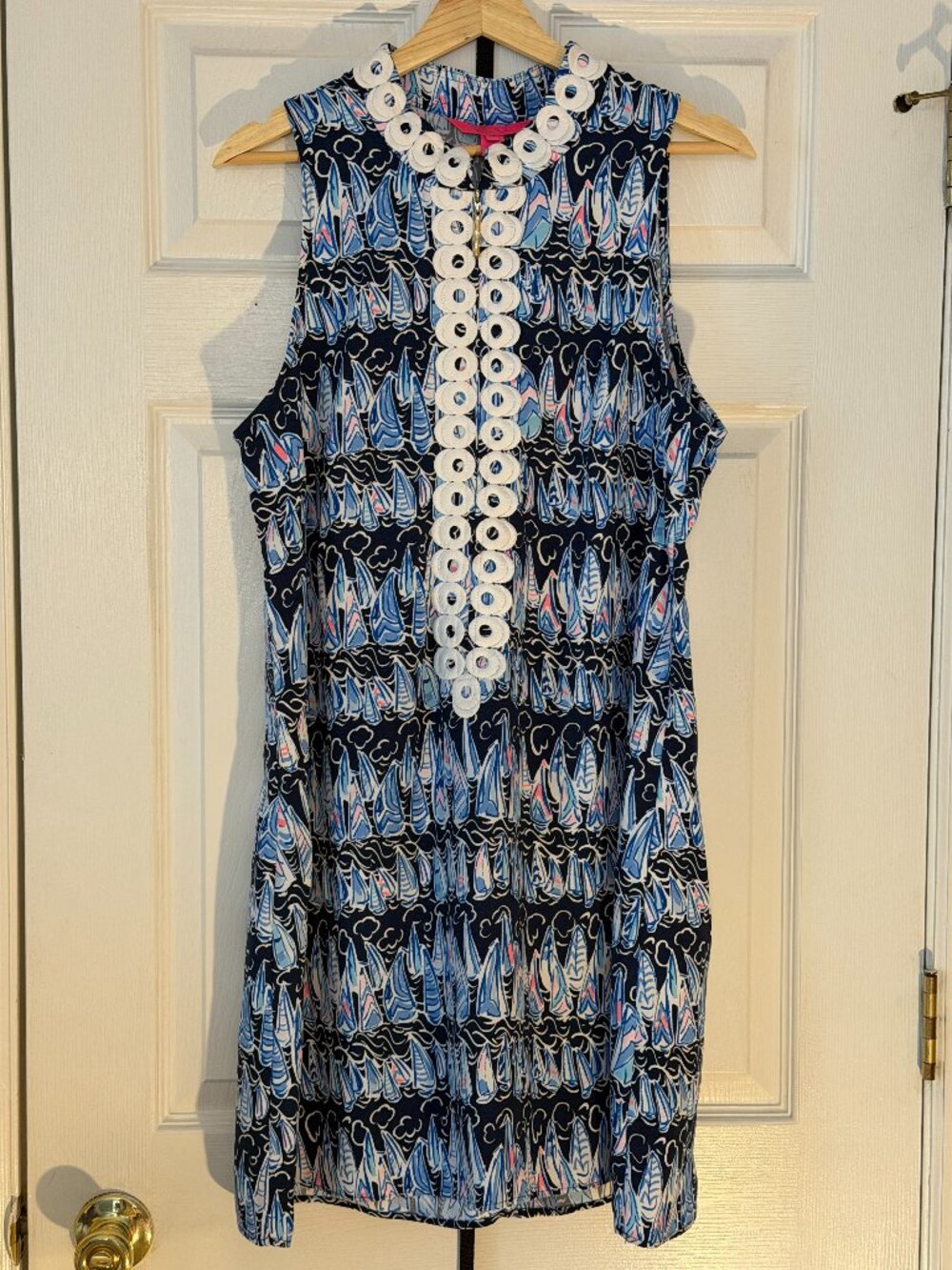 Lilly Pulitzer Jane Shift in Low Tide Navy Sails and Stripes
